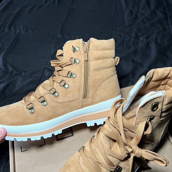 FRACORA combat ankle lace up winter snow boots womens 7‎ trendy gorpcore chic - Picture 4 of 9